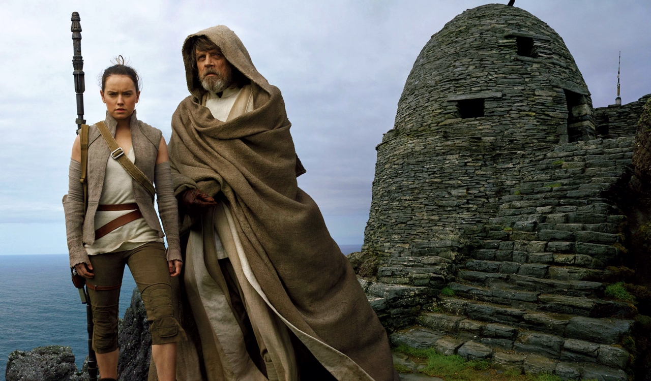 Rey and Luke Skywalker